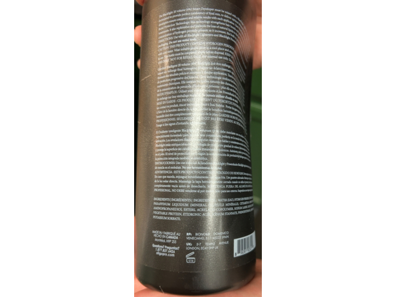 Oligo Blacklight Smart Developer, 20 Vol.6%, 32 fl oz/1 L