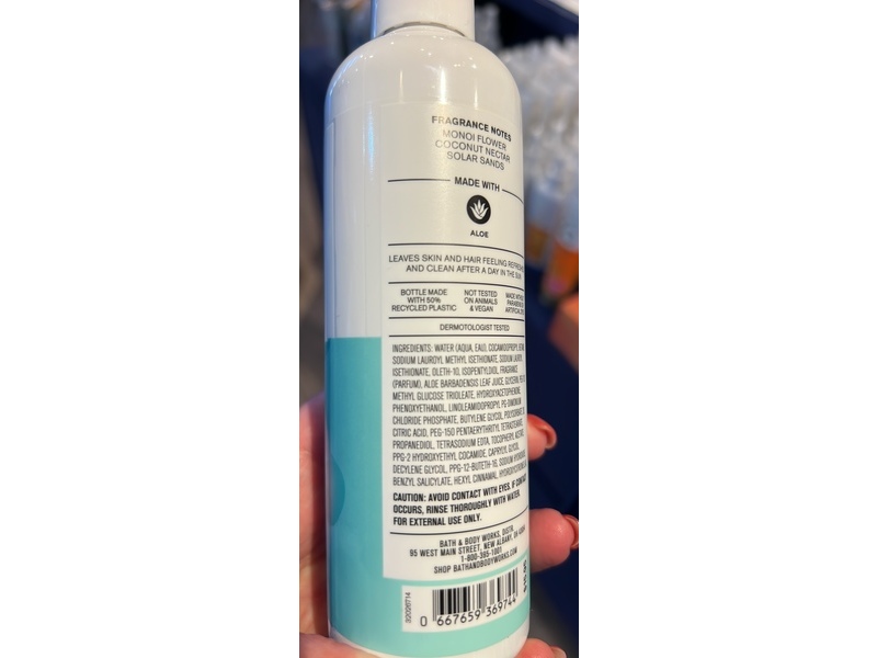 Bath & Body Works After Sun Aloe Hair + Body Wash, Tahiti Isle, 8 fl oz/236 mL