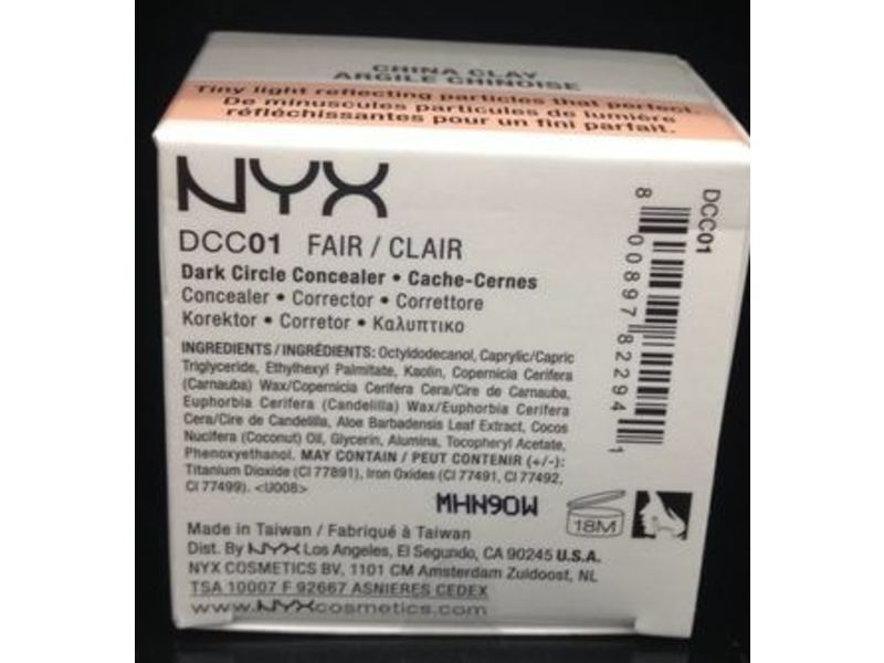 NYX Professional Makeup Dark Circle Concealer, Fair, 0.1 oz