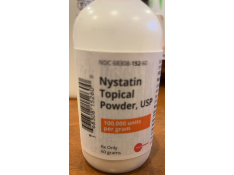 Nystatin Topical Powder 100,000 u/gram, 60 g, Mayne Pharma (Rx)