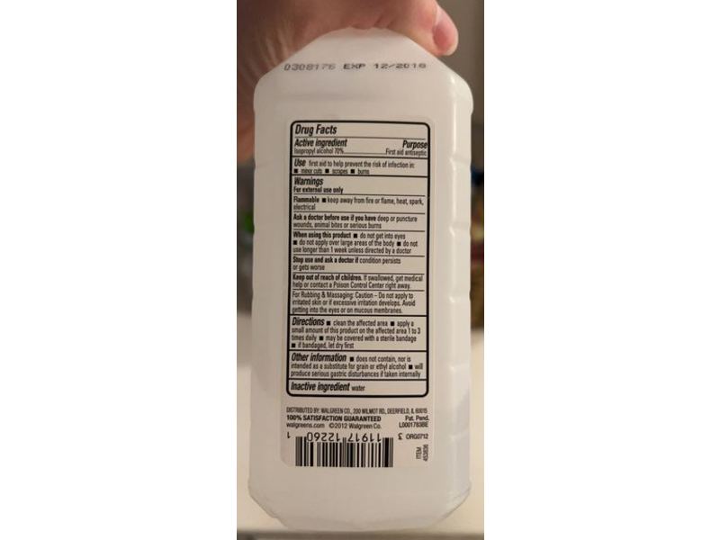Walgreens First Aid Antiseptic, 16 fl oz/473 mL