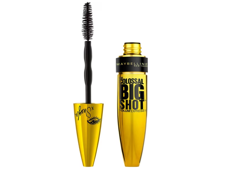 Maybelline New York Volum' Express The Colossal Big Shot Mascara X Shayla, Baddest Black, 0.33 fl oz/9.7 mL