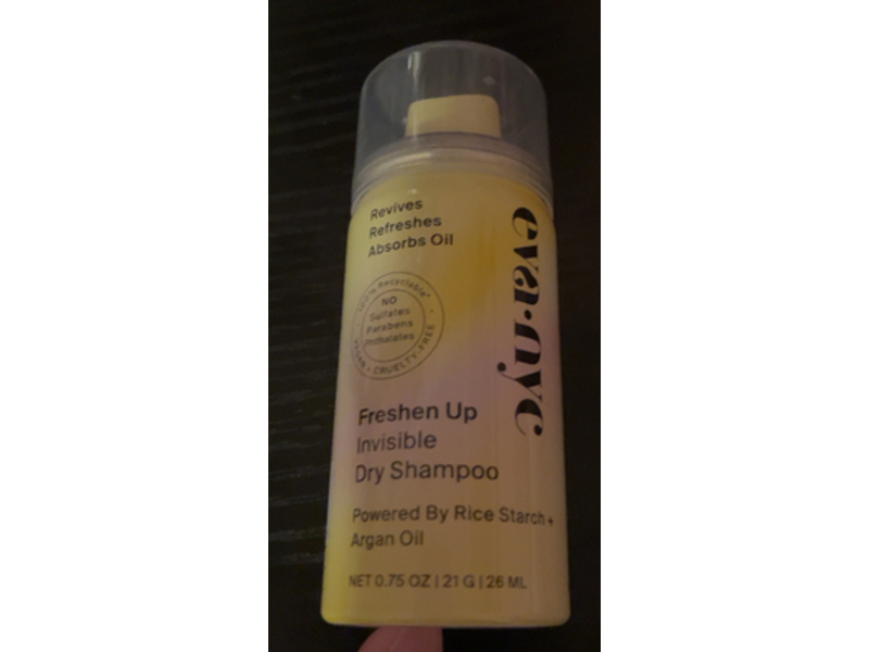 Eva.Nyc Freshen Up Invisible Dry Shampoo, Rice Starch + Argan Oil, 0.75 oz/21 g