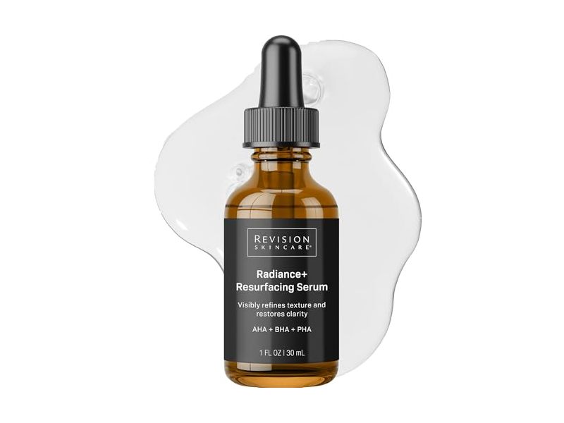 Revison Skincare Radiance+ Resurfacing Serum, AHA + BHA + PHA, 1 fl oz/30 mL