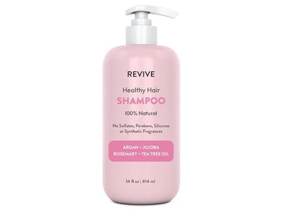 Revive Healthy Hair Shampoo, Argan + Jojoba + Rosemary + Tea Tree Oil, 14 fl oz/414 mL