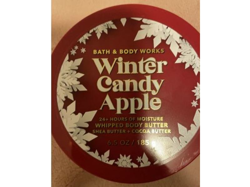 Bath & Body Works Whipped Body Butter, Winter Candy Apple, 6.5 oz/185 g