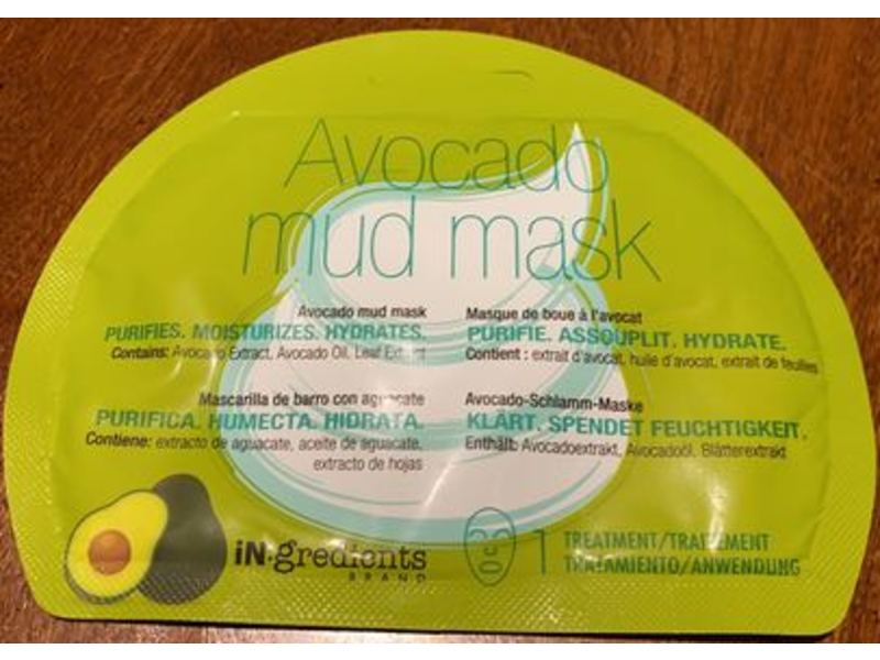 iN.gredients Avocado Mud Mask, 1 Count