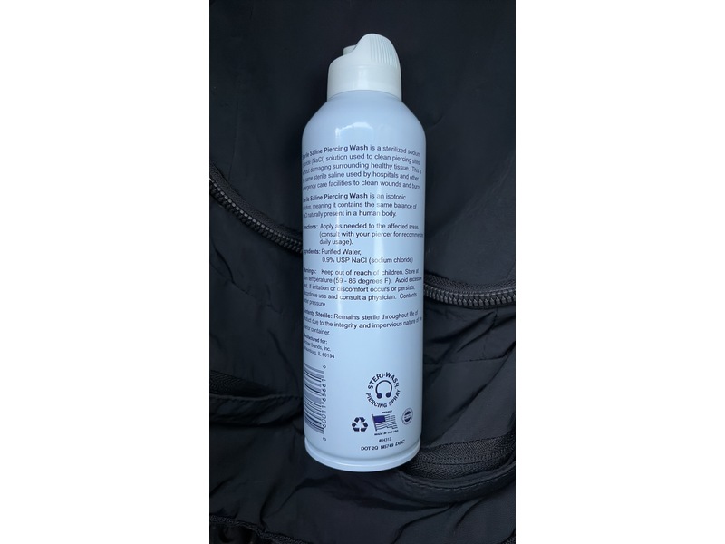 Steri - Wash Sterile Saline Piercing Wash, 8 fl oz/237 mL