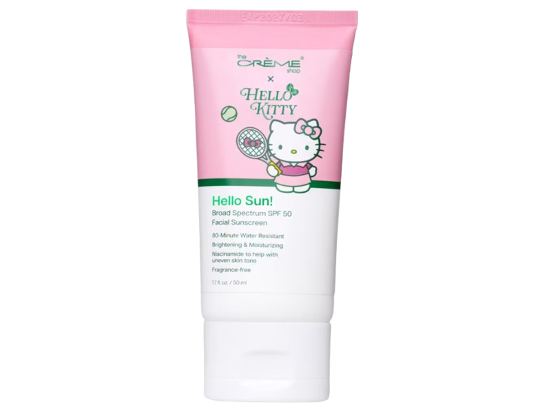 The Creme Shop Hello Kitty Hello Sun Broad Spectrum Facial Sunscreen, SPF 50, 1.7 fl oz/50 mL