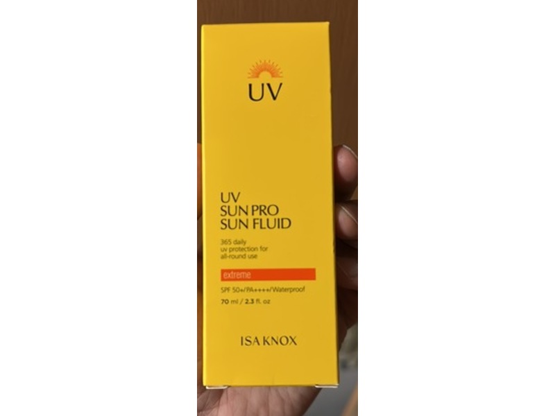 Isa Knox UV Sun Sun Fluid Pro 365 Daily Protection Sunscreen, SPF 50+ PA++++, 2.3 fl oz/70 mL