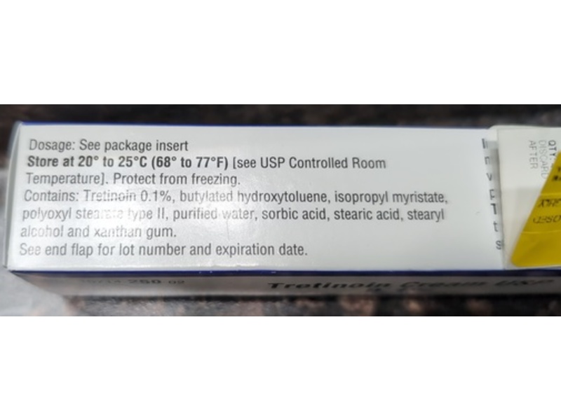 Tretinoin Cream, 0.1%, 45 g, NorthStar (Rx)