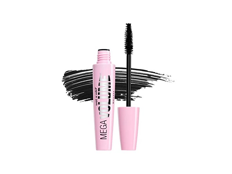 wet n wild Mega Volume Waterproof Mascara, Black, 0.21 fl oz