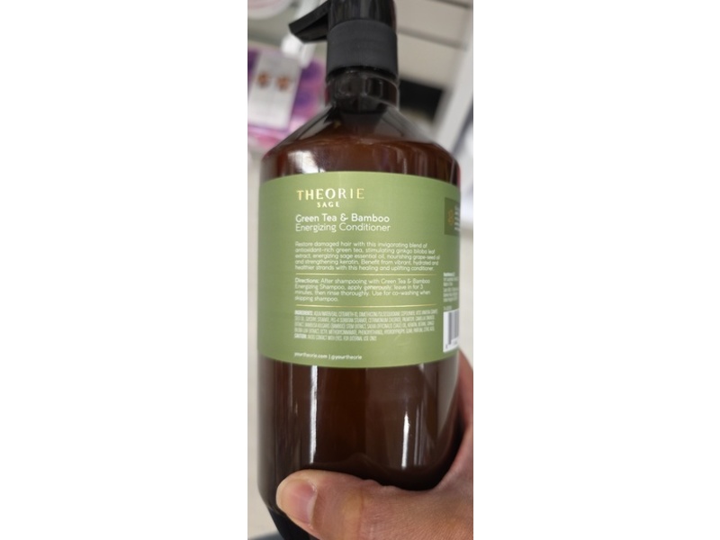 Theorie Sage Energizing Conditioner, Green tea And Bamboo, 27 fl oz/800 mL
