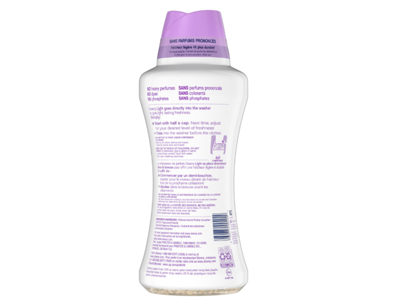 Downy Light Laundry In Wash Scent Booster, White Lavender, 26.5 oz/725 g
