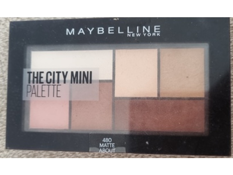 Maybelline New York The City Mini Eyeshadow Palette, 480 Matte About Town, 6 g