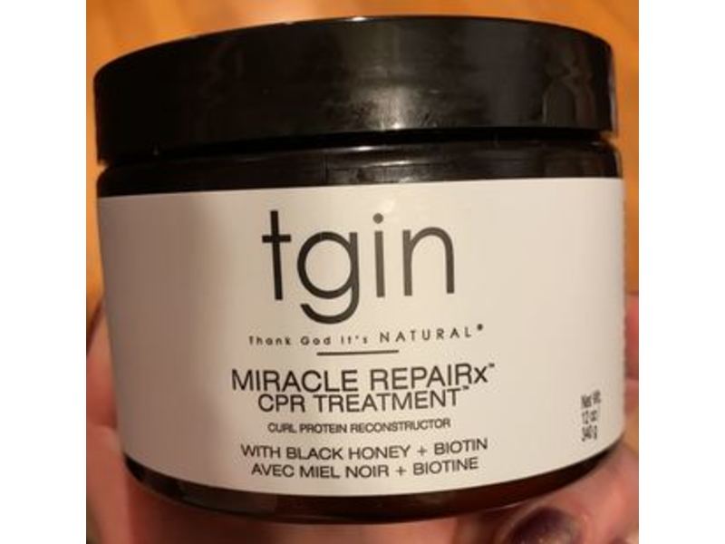 Tgin Miracle Repairx Cpr Treatment, Black Honey + Biotin, 12 oz/340 g