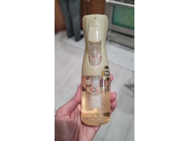 Kopari Golden Sunglaze Sheer Sunscreen Body Mist, SPF 50, 5 fl oz/150 mL