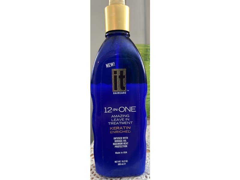It Haircare 12-in-One Amazing Leave-in Treatment, Borage Oil, 10.2 oz/300 mL