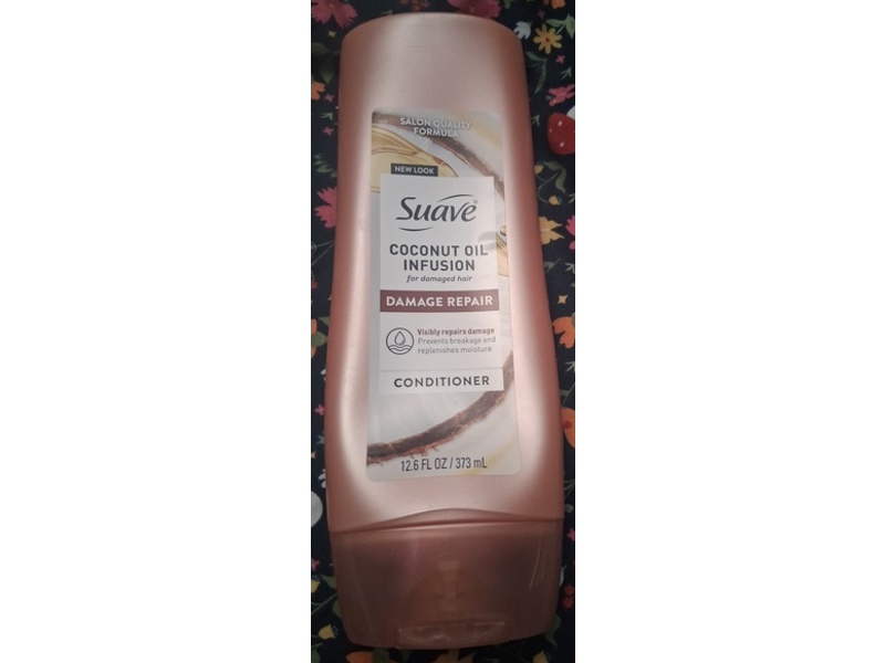 Suave Damage Repair Conditioner, Coconut Oil, 12.6 fl oz/373 mL