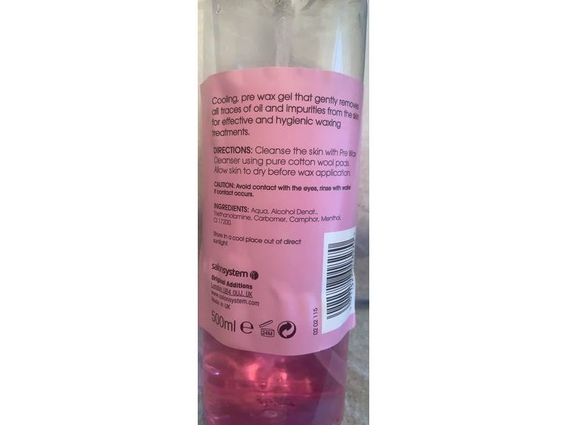 Salon System Just Wax Pre Wax Cleansing Gel, 500 mL