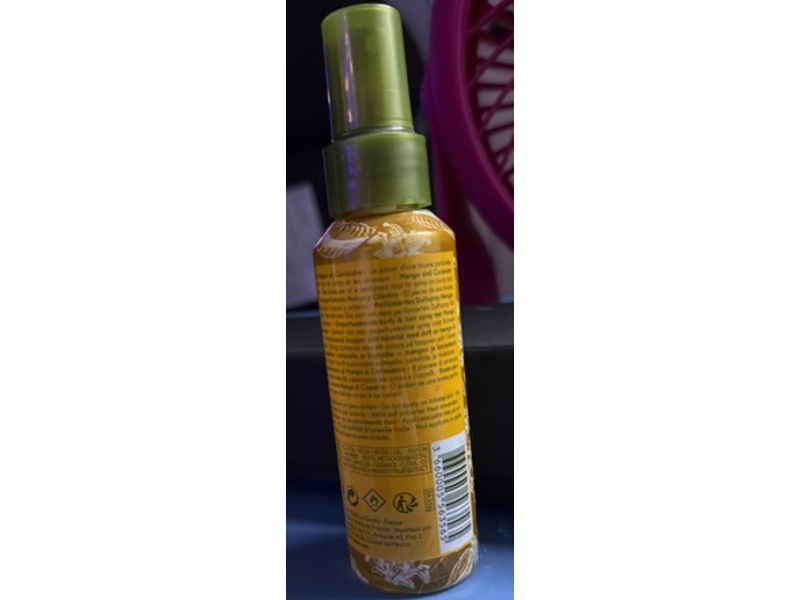 Yves Rocher Perfumed Mist, Coriander & Mango, 3.3 fl oz/100 mL