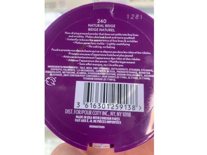 Covergirl Simply Ageless Instant Wrinkle Blurring Pressed Powder, 240 Natural Beige, 0.39 oz/11 g