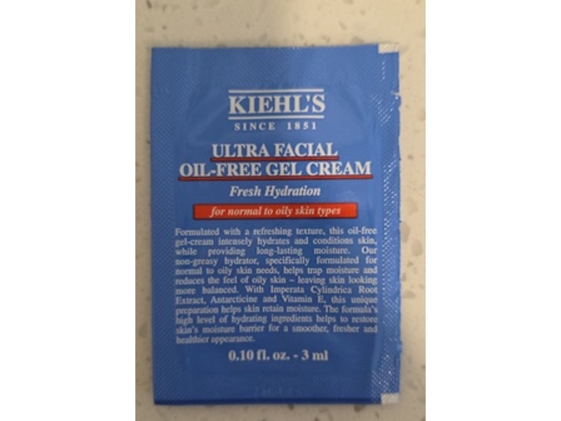 Kiehl's Ultra Facial Oil-Gel Cream, 0.10 fl oz/3 mL