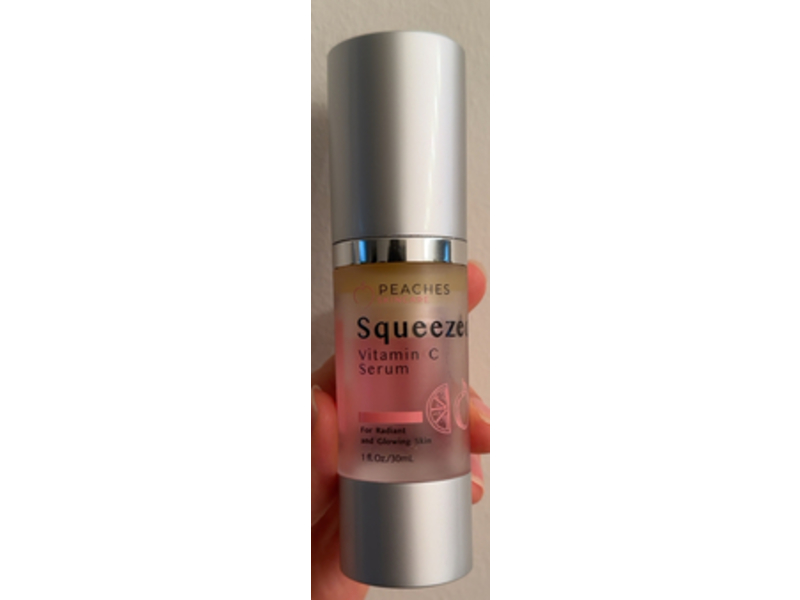Peaches Skin Care Squeezed Vitamin C Serum,1 fl oz/30 mL