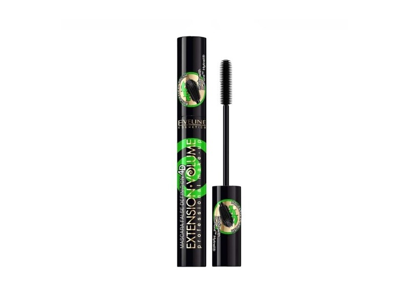 Eveline Cosmetics 4D Extension Volume Mascara, Black, 0.35 fl oz/10 mL