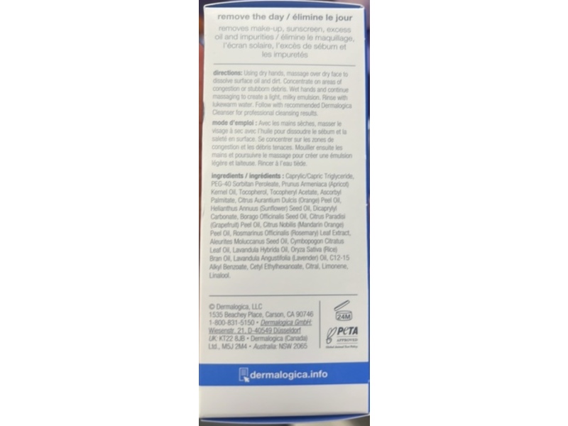 Dermalogica PreCleanse Cleansing Oil, 3.0 fl oz/89 mL