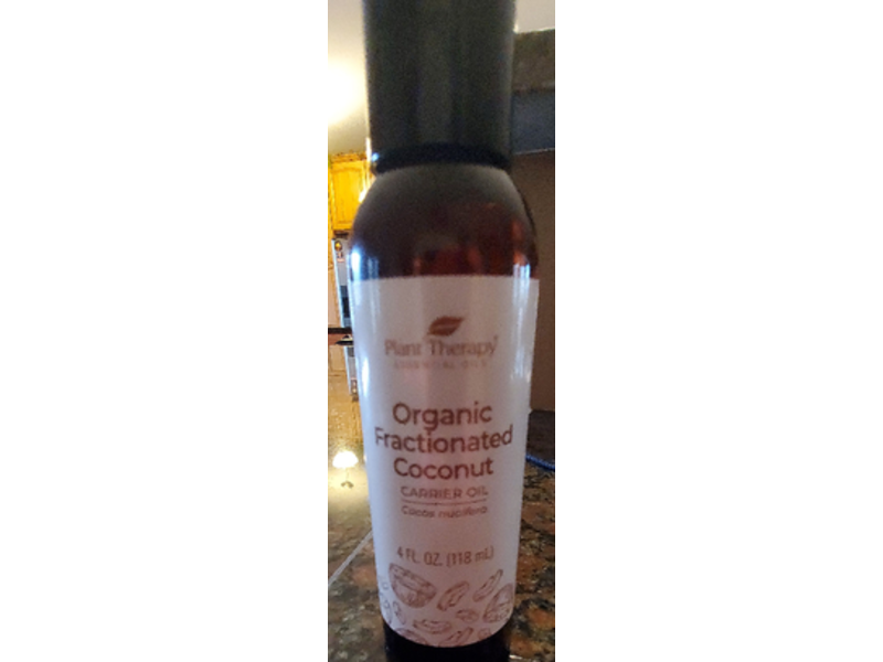 Plant Therapy Organic Fractionated Coconut Carrier Oil, 4 fl oz/118 mL