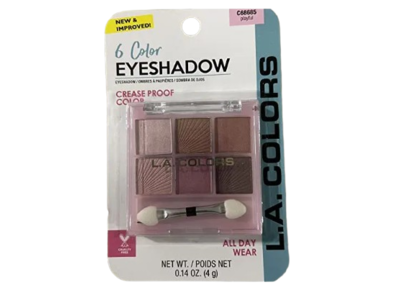 L.A. Colors 6 Color Eyeshadow Paltte, Playful, 0.14 oz/4 g