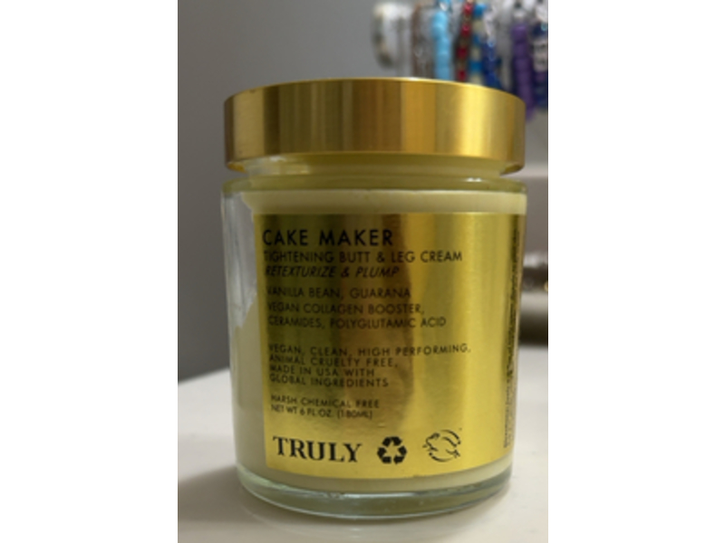 Truly Cake Maker Tightening Butt & Leg Cream, 6 fl oz/180 mL