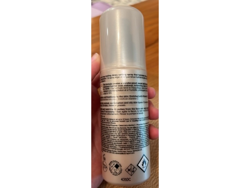 Sephora Glow Makeup Setting Spray, + Vitamin C, 2.7 fl oz/80 mL