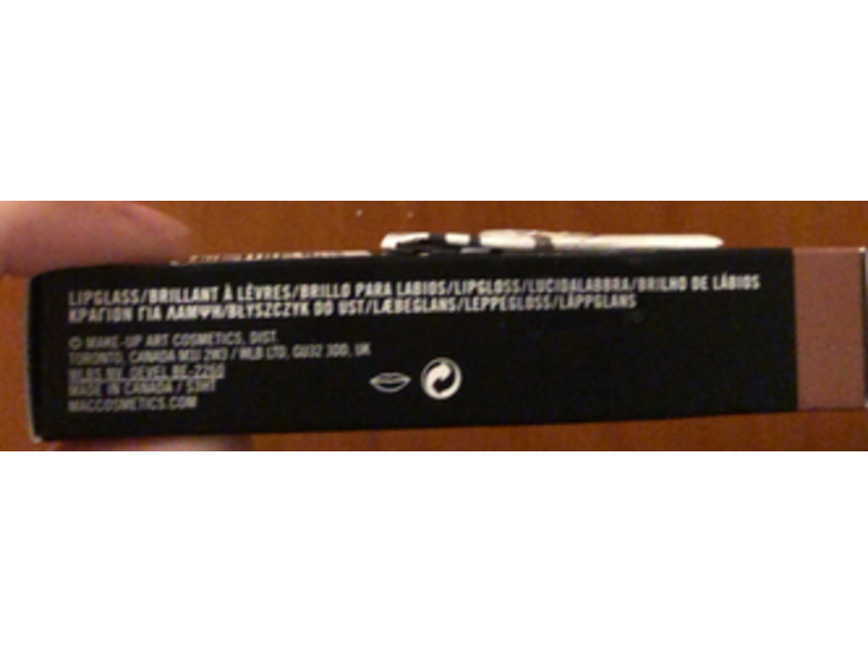 MAC Lip Glass, 319 Spite, 0.10 fl oz/3.1 mL