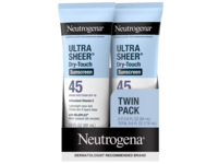 Neutrogena Ultra Sheer Dry-Touch Sunscreen Lotion, SPF 45, 3 fl oz/88 mL, Pack Of 2 - thumbnail 1