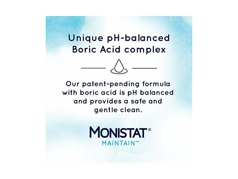 Monistat, Maintain Feminine Cleanser with Boric Acid Fragrance Free, 10 fl oz / 296 mL