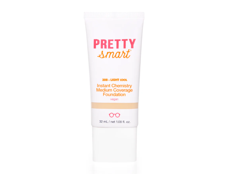 Pretty Smart Instant Chemistry Medium Coverage Foundation, 308 Light Cool, 1.08 fl oz/32 mL