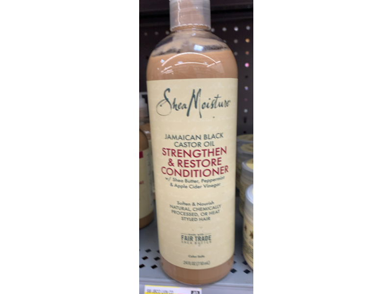 SheaMoisture Strengthen & Restore Conditioner, Jamaican Black Castor Oil, 24 fl oz/740 mL