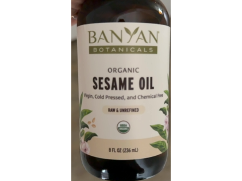 Banyan Botanicals Sesame Oil, 8 fl oz/236 mL