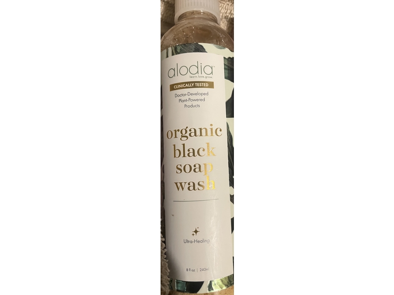 Alodia Organic Black Soap Wash, 8 fl oz/240 mL