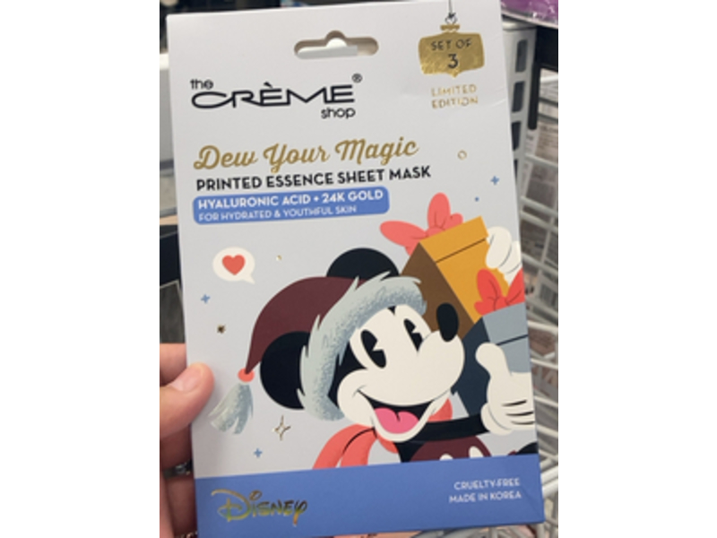 The Creme Shop Dew Your Magic Printed Essence Sheet Mask, 2.65 oz/75 g, Pack Of 3