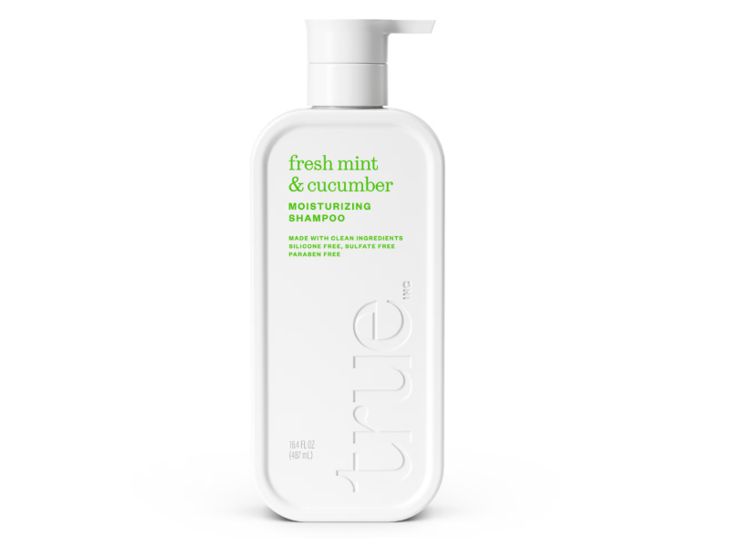 True Moisturizing Shampoo, Fresh Mint & Cucumber, 16.4 fl oz/487 mL