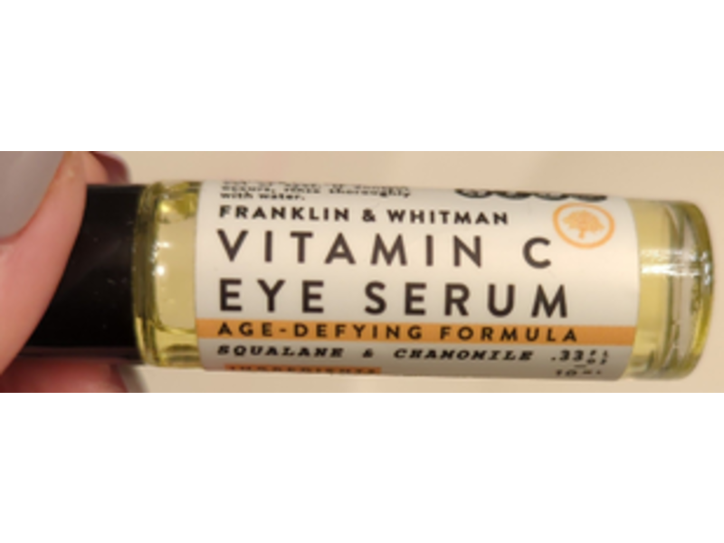 Franklin & Whitman Eye Serum, Vitamin C, Squalane & Chamomile Oil, 0.33 fl oz/10 mL
