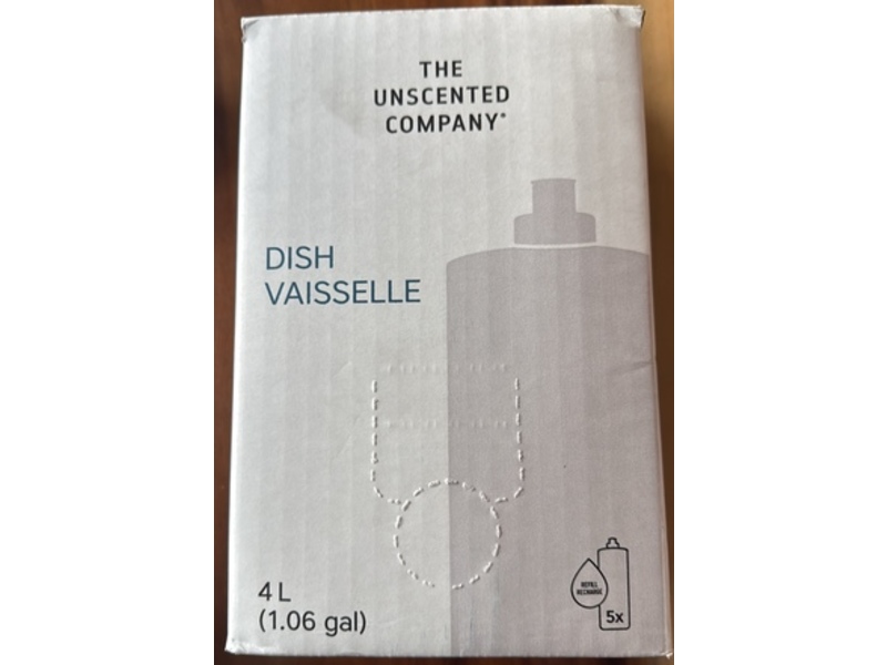 The Unscented Company Dish Soap Refill, 4 L