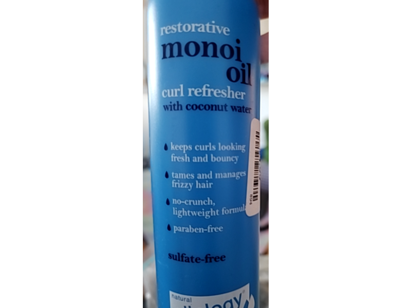 Oliology Restorative Monoi Oil Curl Refresher, Coconut Water, 8 fl oz/236 mL