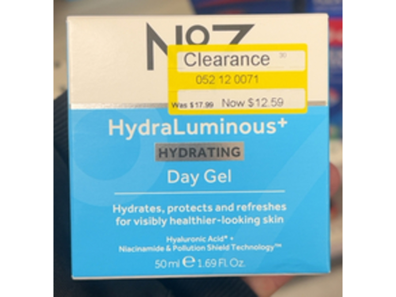No7 HydraLuminous+ Hydrating Day Gel, 1.69 fl oz/50 mL