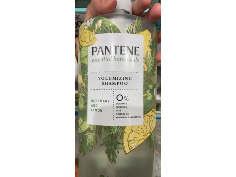 Pantene Essential Botanicals Volumizing Shampoo, Rosemary & Lemon, 38.2 fl oz/1.13 L