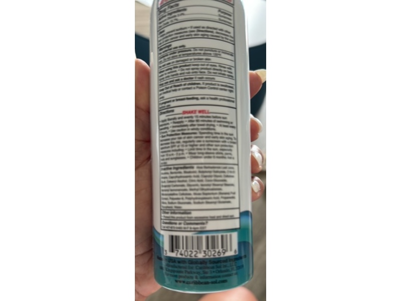 Caribbean Mineral Sunscreen Spray, SPF 50, 6 fl oz/177.44 mL