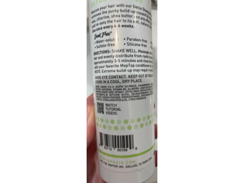 MopTop Detox Shampoo, Citrus Medley, 8 fl oz/237 mL